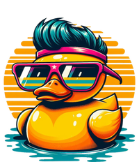 Cool Retro Yellow Duck In Sunglasses 70s 80s 90s Funny Duck Toddler Sweatshirt