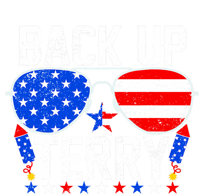 Back Up Terry Funny 4th Of July Us Flag Patriotic Fireworks Kids Hoodie