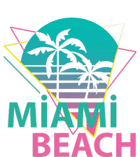 Miami Beach Florida Proud Floridian Retro Palms Trees T-Shirt