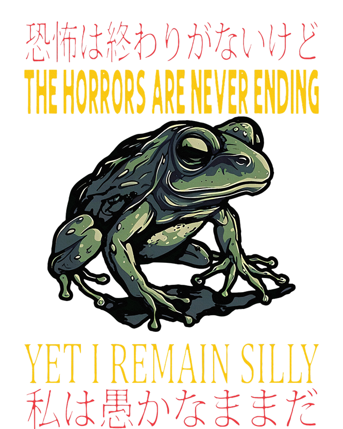 Horrors Are Never Ending Yet I Remain Silly Japanese Frog Tank Top