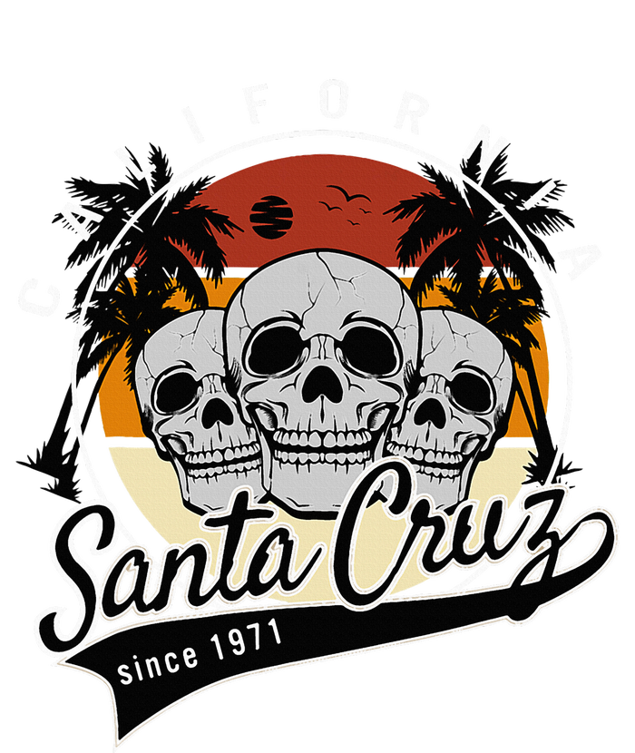 Retro Vintage Santa Cruz California Skull Street Wear Kids Long Sleeve Shirt