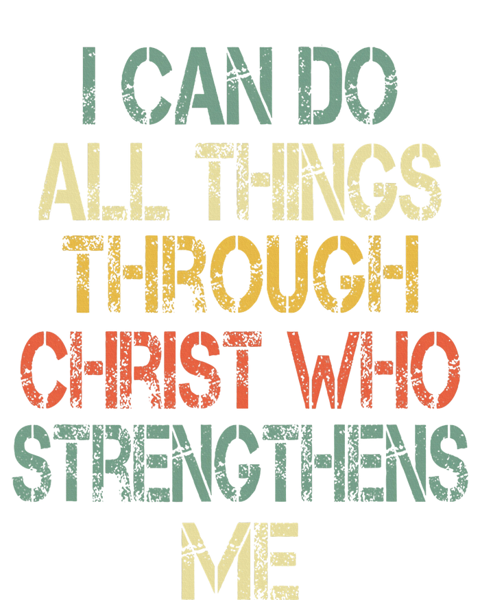 Christian I Can Do All Things Through Christ Love Jesus Womens Funnel Neck Pullover Hood