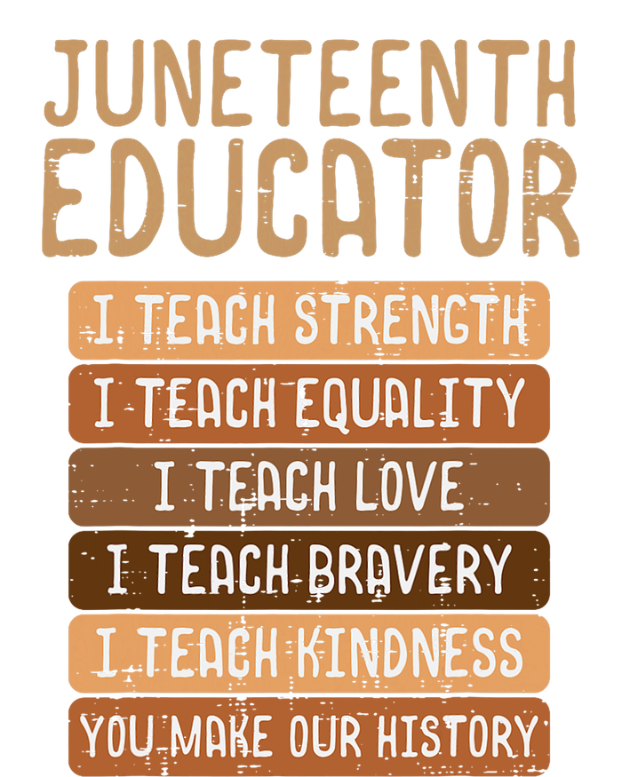 Juneteenth Educator Teach Strength Melanin Teacher PosiCharge Competitor Tank