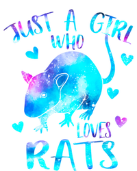 Just A Who Loves Rats Cute Rat Lover Galaxy Theme Gift T-Shirt