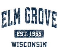 Elm Grove Wisconsin Wi Vintage Athletic Sports Womens Cotton Relaxed Long Sleeve T-Shirt