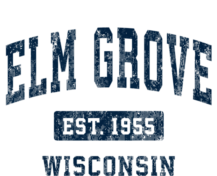 Elm Grove Wisconsin Wi Vintage Athletic Sports Womens Cotton Relaxed Long Sleeve T-Shirt