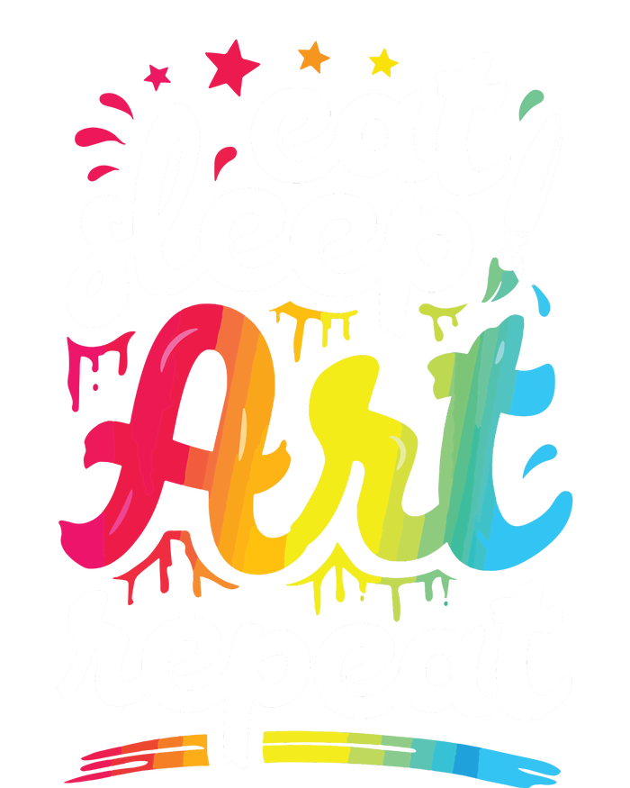 Eat Sleep Art Repeat Funny Artist Creative Gift Boy Women's T-Shirt