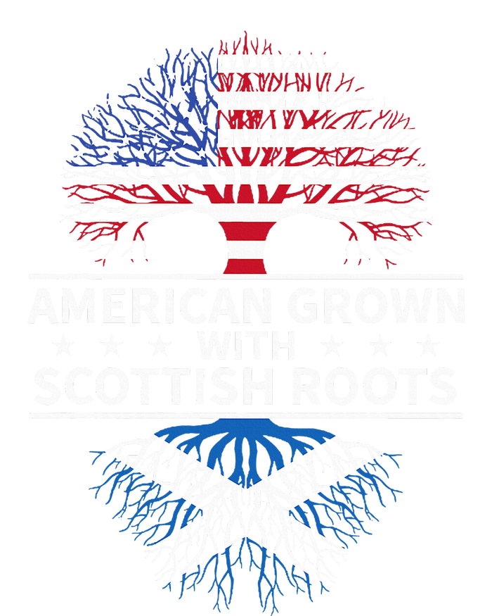 American Grown Scottish Roots Scotland Kids Long Sleeve Shirt