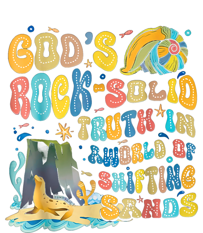 GodS Rock Solid Breaker Rock Beach Vbs 2024 Christian Button