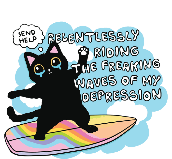 Depressed Black Cat T-Shirt