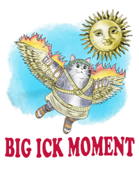 Big Ick Moment Cat Lover Womens Cotton Relaxed Long Sleeve T-Shirt