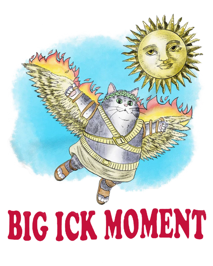 Big Ick Moment Cat Lover Womens Cotton Relaxed Long Sleeve T-Shirt