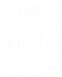 If I Was Skinny And Tally Stable Funny Sarcastic Presents Funny Gift Women's Tri-Blend 3/4-Sleeve Raglan Shirt