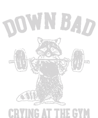 Down Bad Crying At The Gym Racoon Meme Long Sleeve Shirt