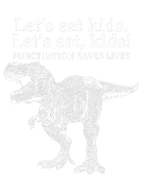 Funny Lets Eat Punctuation Saves Lives Grammar Dinosaur Kids Long Sleeve Shirt