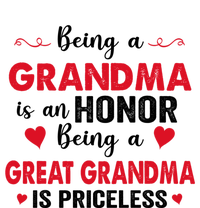 Being A Grandma Is An Honor Being Great Grandma Is Priceless Cool Gift Women's Flannel Pajama Set