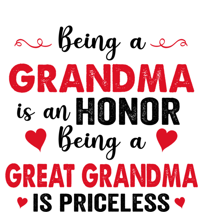 Being A Grandma Is An Honor Being Great Grandma Is Priceless Cool Gift Women's Flannel Pajama Set