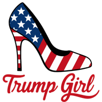 Trump Girl High Heels Stilettos American Flag Trump 2024 Patriotic Fashion Cooling Performance Long Sleeve Crew