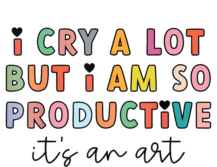 Funny Trendy I Cry A Lot But I Am So Productive Gift Youth Performance Sprint T-Shirt