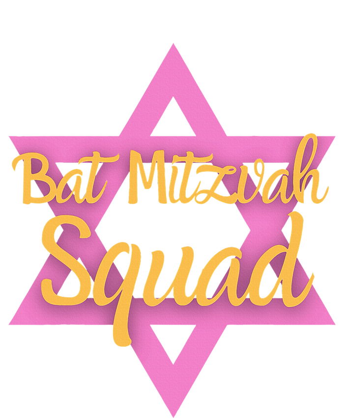 Bat Mitzvah Squad Girl Jewish Star Of David 13 Years Old Dry Zone Grid Polo