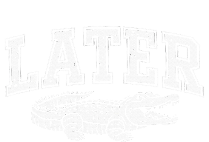 Later Alligator In A While Crocodile Gator Women's Racerback Cropped Tank