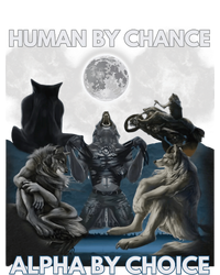 Human By Chance Alpha By Choice Wolf Vintage T-Shirt