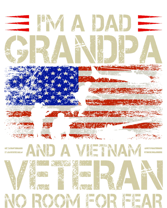 IM A Dad Grandpa And Vietnam Veteran Us Flag Papa T-Shirt