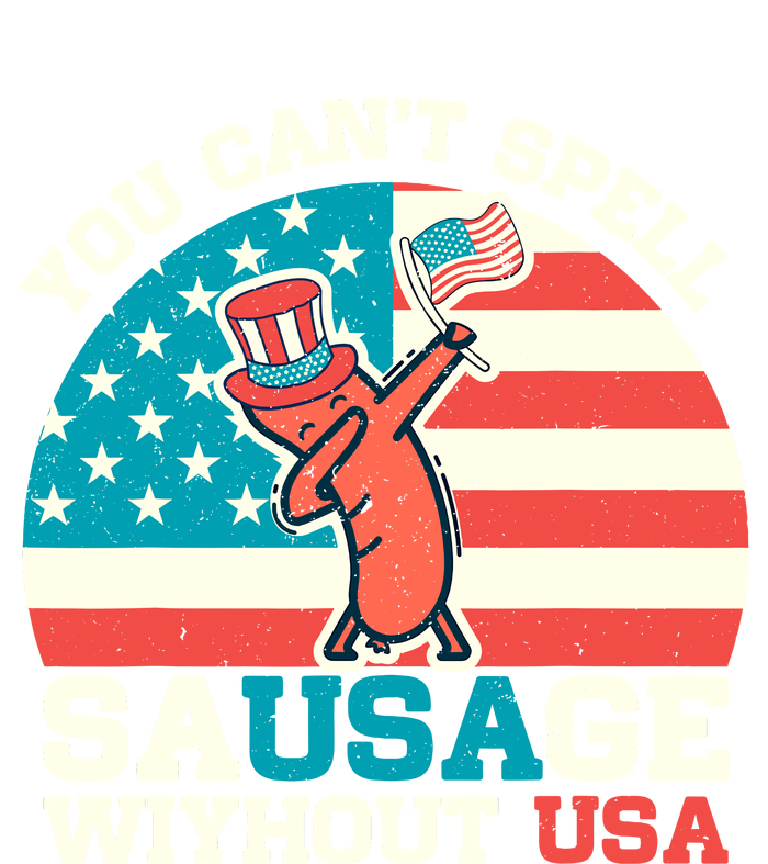 You Can’T Spell Sausage Without Usa Vintage Patriotic Knit Cap Winter Beanie