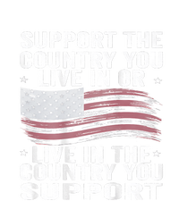 Support The Country You Live In Or Live In Where You Support Women's Perfect Tri Rocker Tank