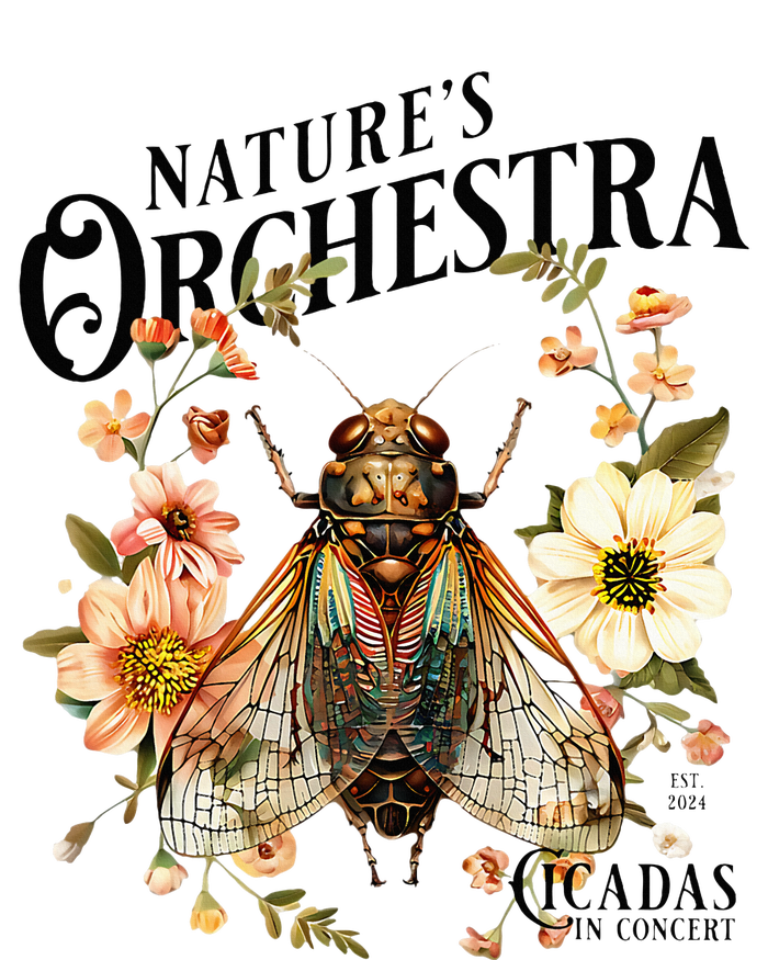 Cicada Nature 2024 Bug Lover Country Flowers T-Shirt