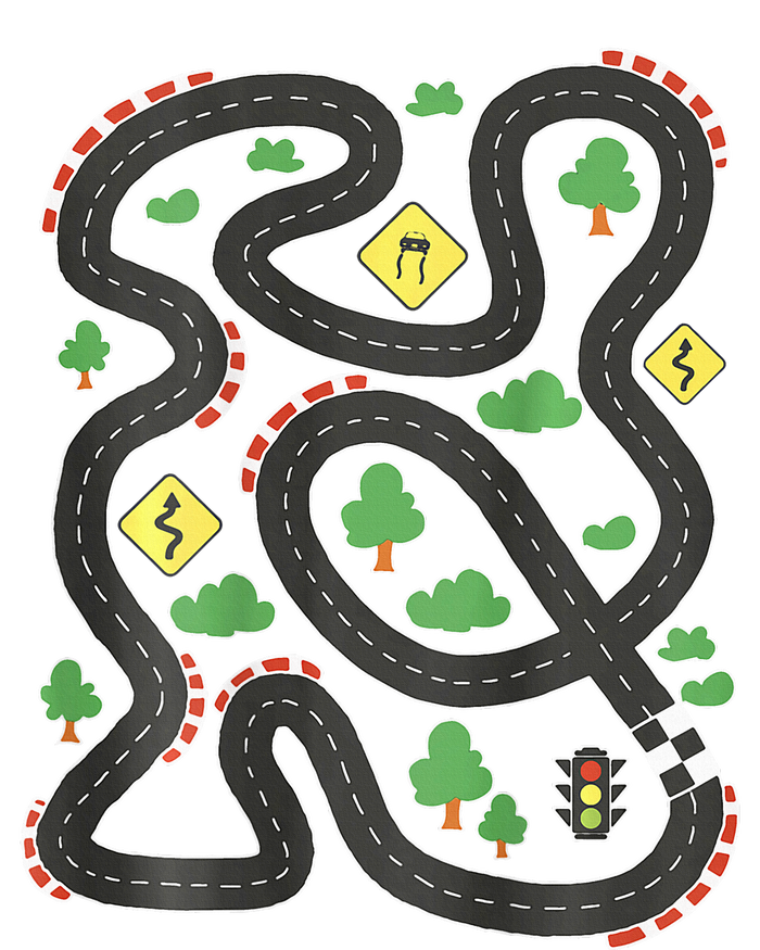 Cool Playmat Car Race Track On Back Dad Sustainable Beanie