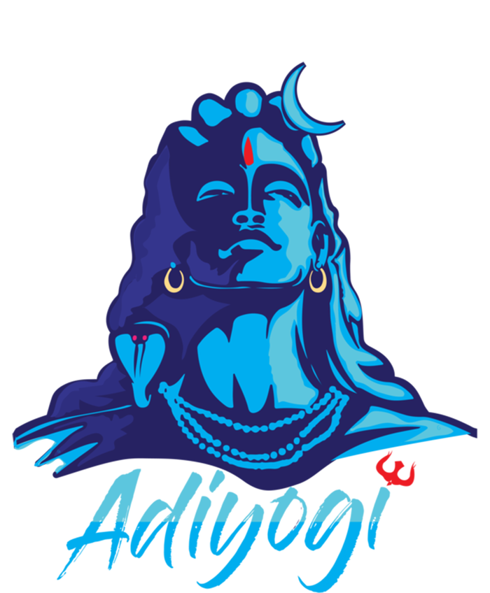 Adiyogi Or Adhi Yogi Shiva Mahadev Blue Hindu Maha Shivratri Funny Gift Toddler T-Shirt