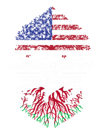 American Grown With Welsh Roots Heart Tree Flag Retro Funny Gift Ceramic Bell Ornament