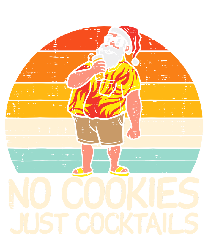 No Cookies Cocktails Santa Summer Christmas In July Xmas Premium T-Shirt