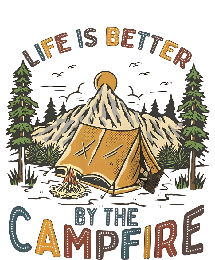 Life Is Better By The Campfire Camping Long Sleeve Pajama Set