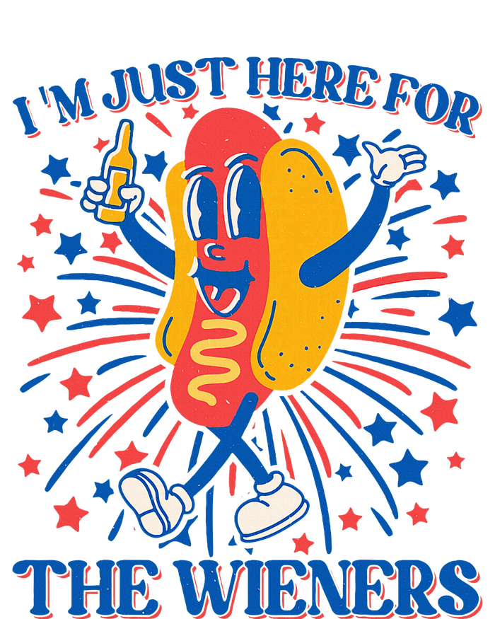 Hot Dog IM Just Here For The Wieners 4th Of July Women's Perfect Tri Tunic Long Sleeve Shirt