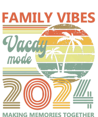 Vintage 2024 Vacation Family Vibes Making Memories Together 7-Panel Snapback Hat