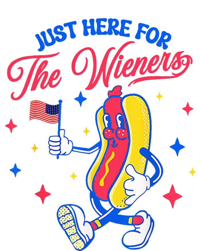 IM Just Here For The Wieners 4th Of July Hot Dog Premium Crewneck Sweatshirt