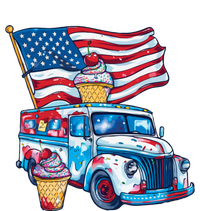 Funny 4th Of July Ice Creams Lovers And American Flag Design Cool Gift T-Shirt