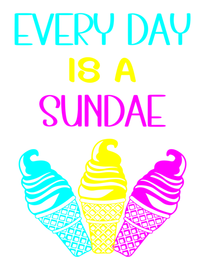 Every Day Is A Sundae Colorful Ice Cream Delight Cute Gift Women's V-Neck T-Shirt