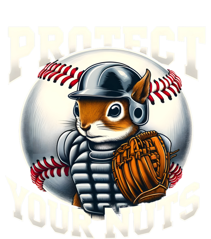 Funny Squirrel Catcher Protect Your Nuts Baseball Lover Gift T-Shirt