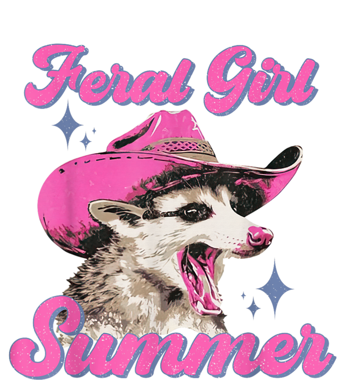 Feral Girl Summer Opossum Funny Vintage T-Shirt