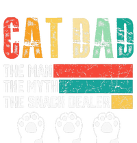 Vintage Cat Dad The Man The Myth Snack Dealer T-Shirt