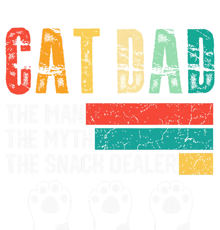 Vintage Cat Dad The Man The Myth Snack Dealer T-Shirt