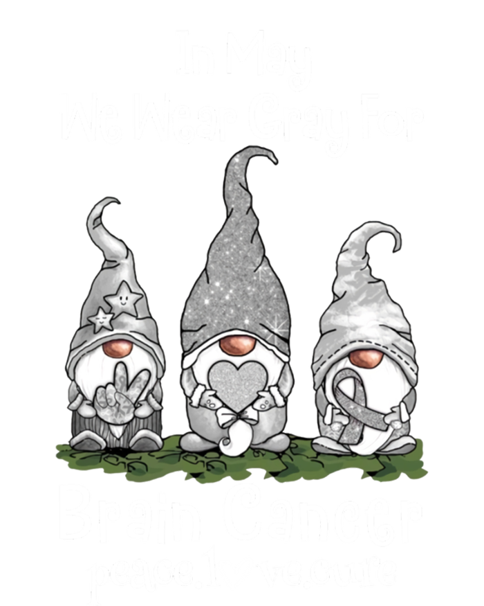 In May We Wear Gray For Brain Cancer Awareness Great Gift Sustainable Beanie