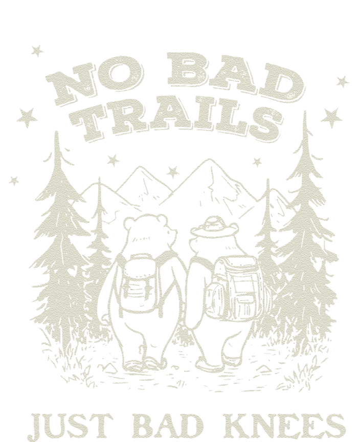 No Bad Trails Just Bad Knees Cute Bears Hiking Vintage T-Shirt