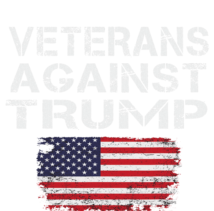 Veterans Against Trump Military Vets Oppose Trump Striped Beanie with Solid Band