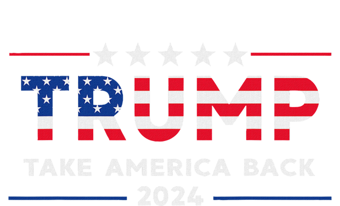 Trump 2024 Take America Back American Flag Gifts T-Shirt