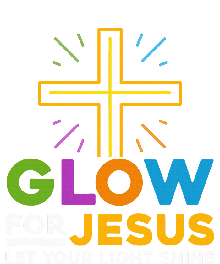 Glowfor Jesus Let Your Light Shine Faith Cross Christian Softstyle Adult Sport Polo