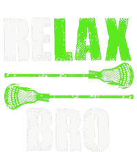 Relax Bro Lacrosse Sports Team Game Full Zip Hoodie